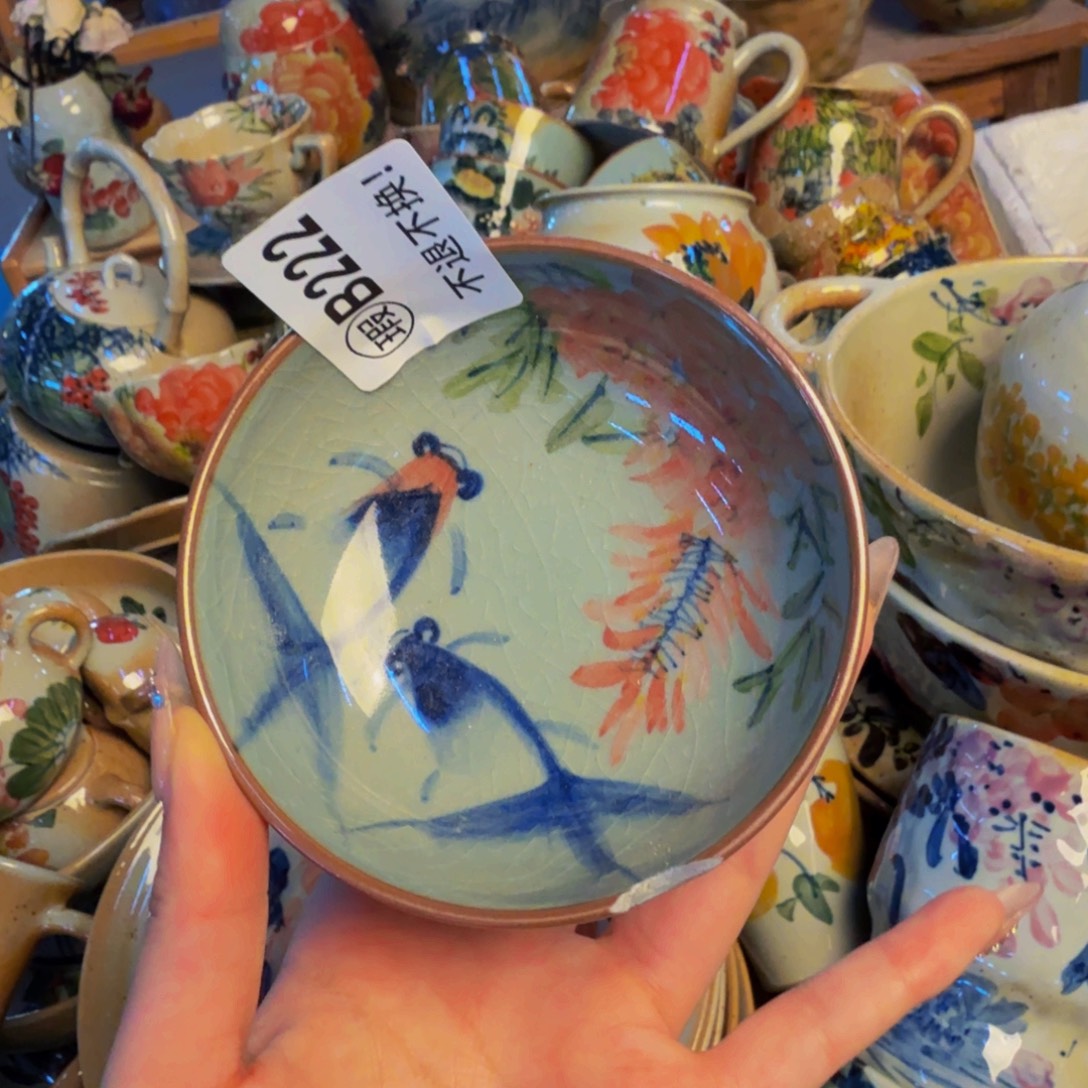 瓷片景德镇陶瓷手工手绘