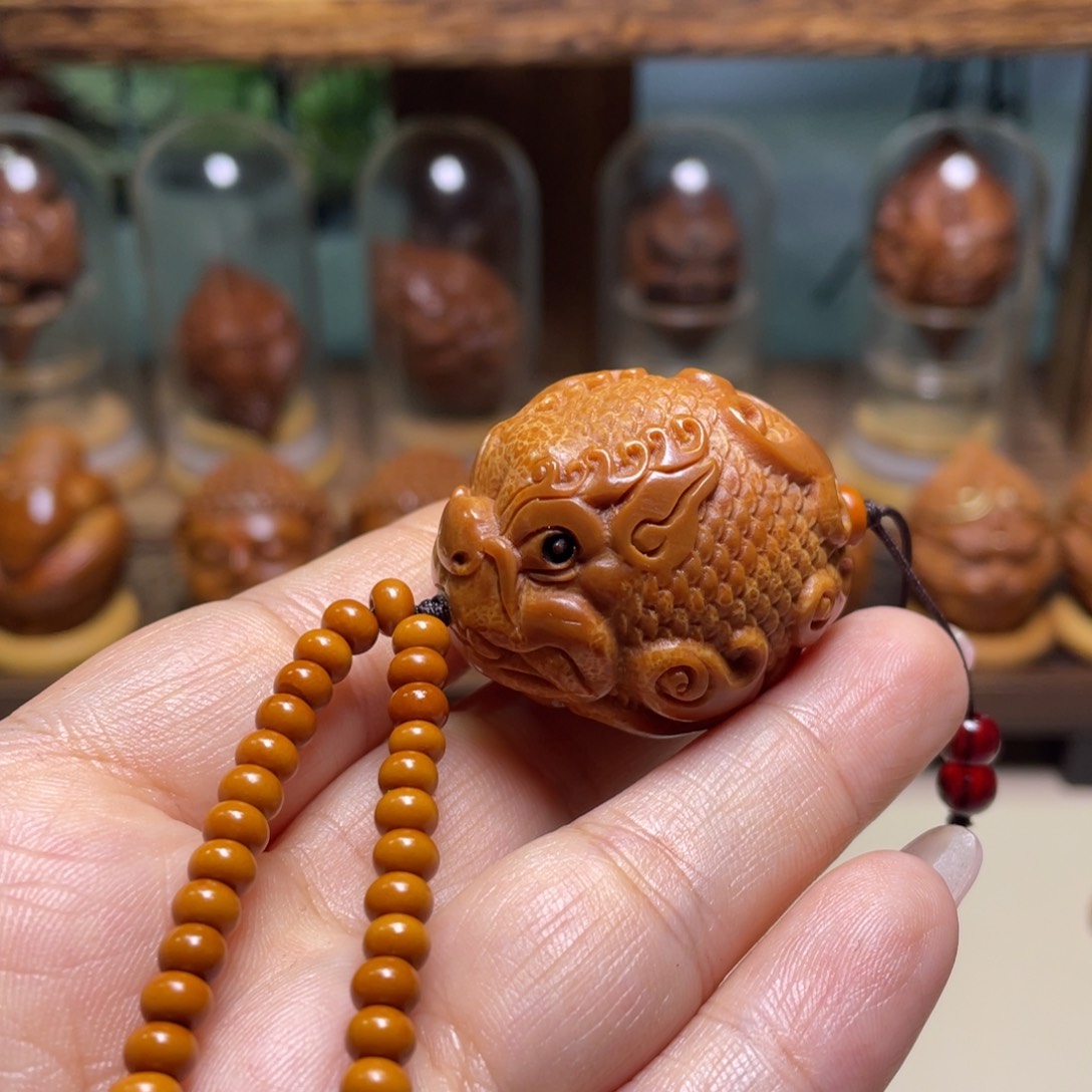 佛螺菩提吊坠 祥云貔貅链子一套