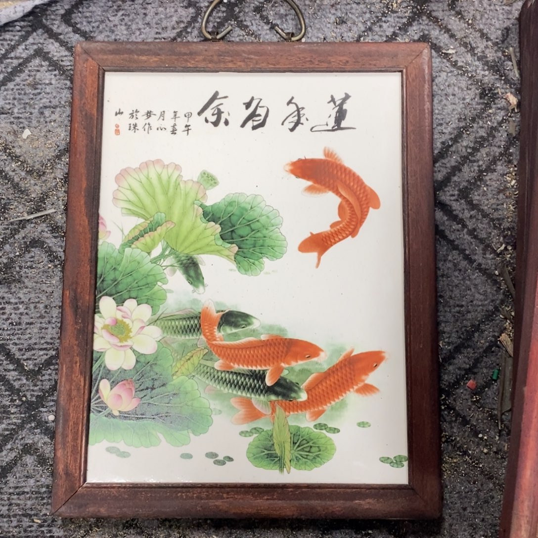 瓷37*28 景德镇瓷板画柴窑烧制