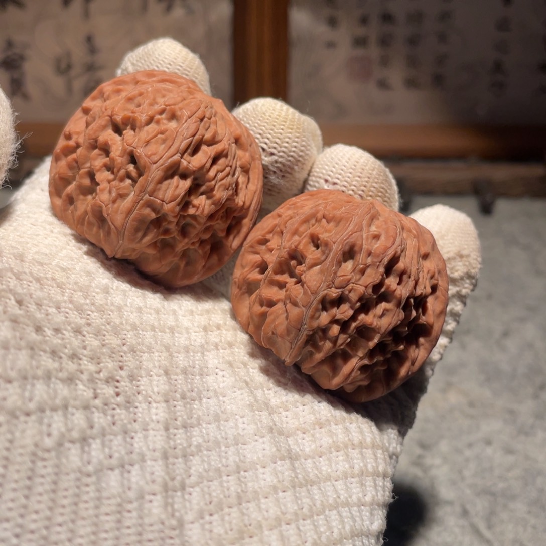 把件文玩核桃43水晶石子磨