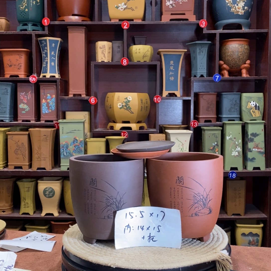 紫砂花盆紫砂花盆