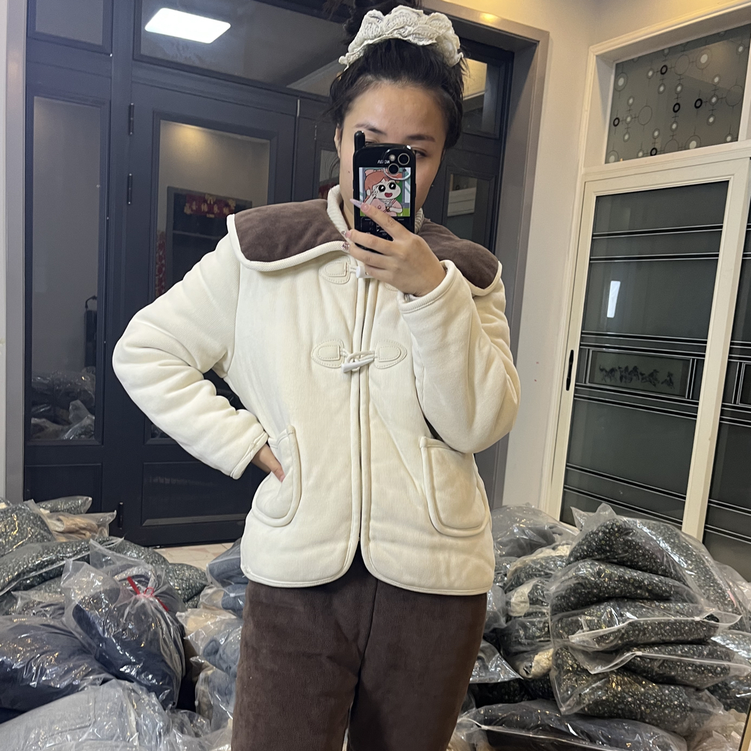三层加厚保暖家居服套装冬季加绒可外穿长袖长裤纯色休闲女士睡衣