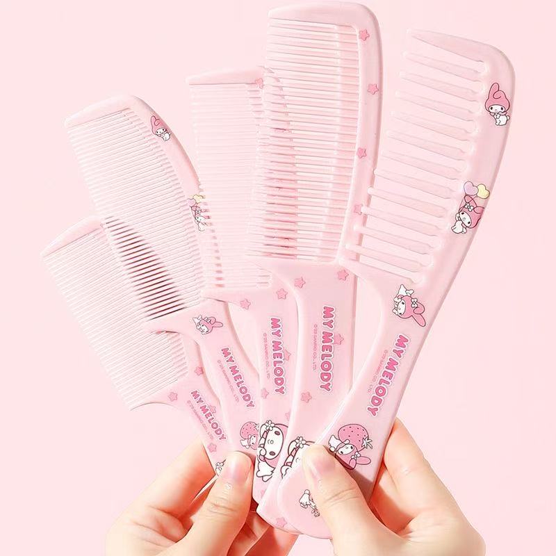 LB正版三丽鸥梳子化妆梳长发梳子美发梳细齿宽齿防静电梳