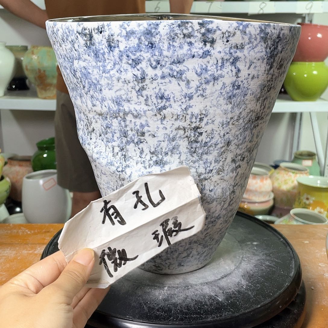 景德镇陶瓷花盆微瑕