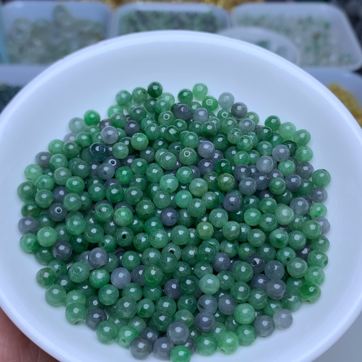 散珠翡翠卡4.9冰紫绿10个