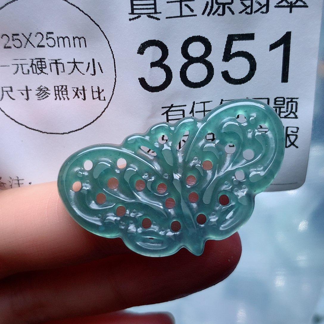 翡翠颈饰未镶嵌3851。