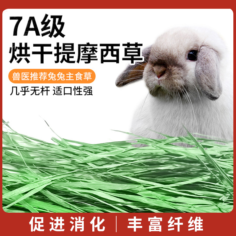 7A级北提烘干提摩西草纯叶几乎无杆适合挑嘴兔兔豚鼠龙猫干草