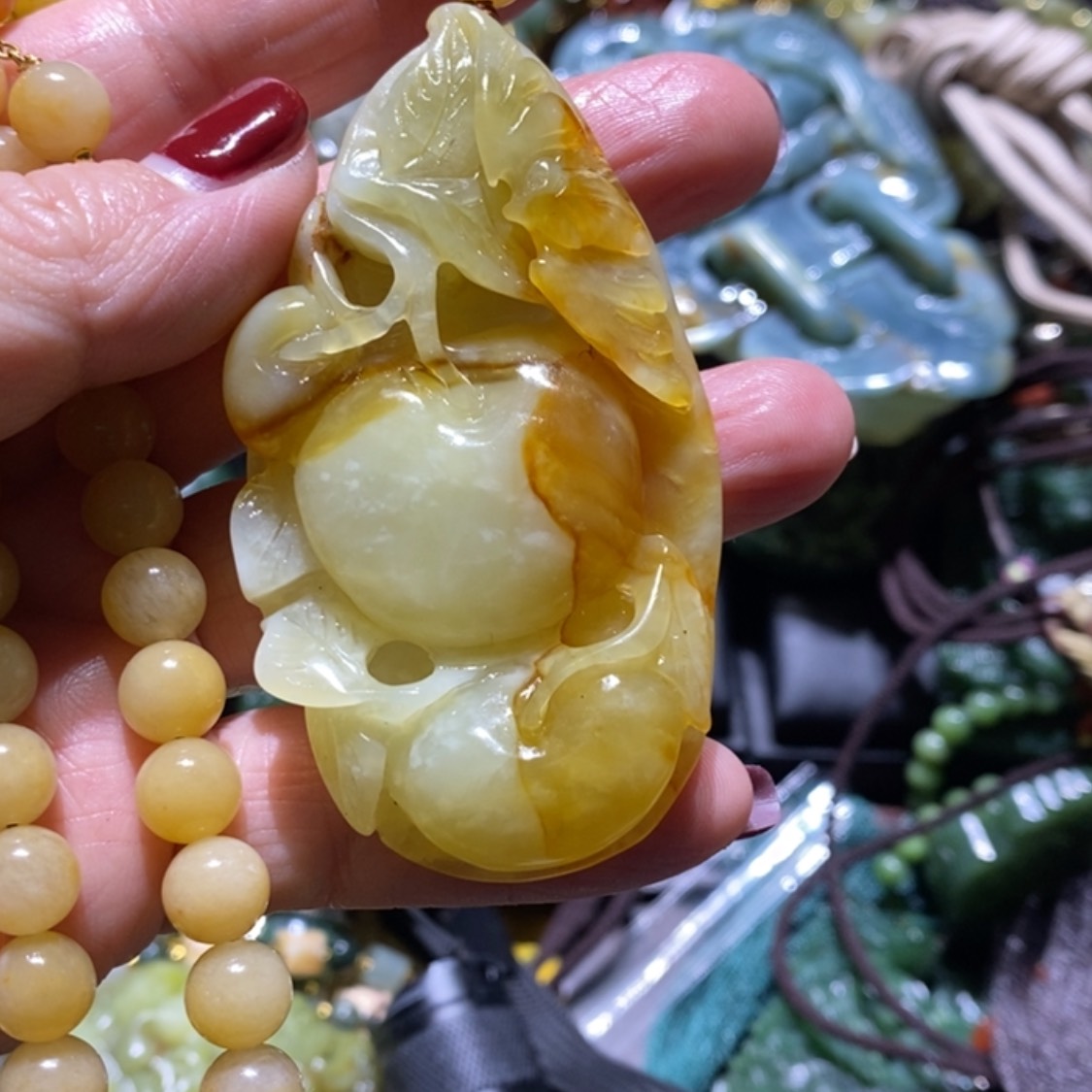 【闪购商品】岫玉毛衣链未镶嵌