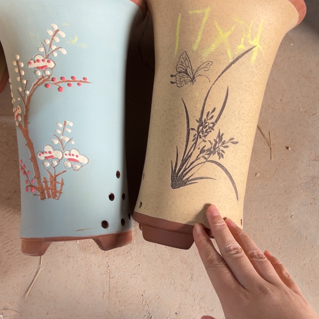 宜兴川阁紫砂花盆