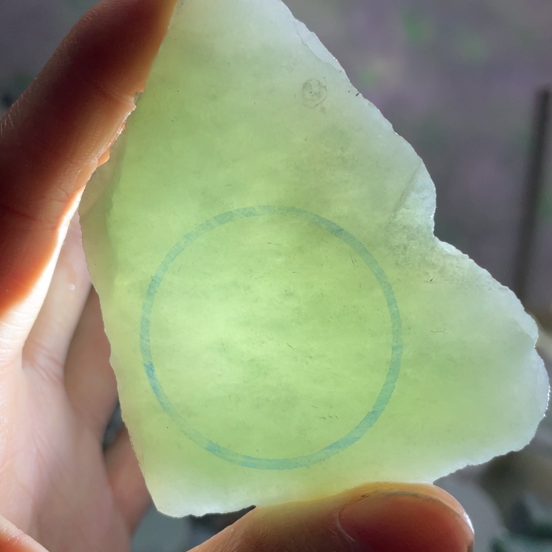 翡翠未镶嵌挂件K缅甸天然翡翠片料