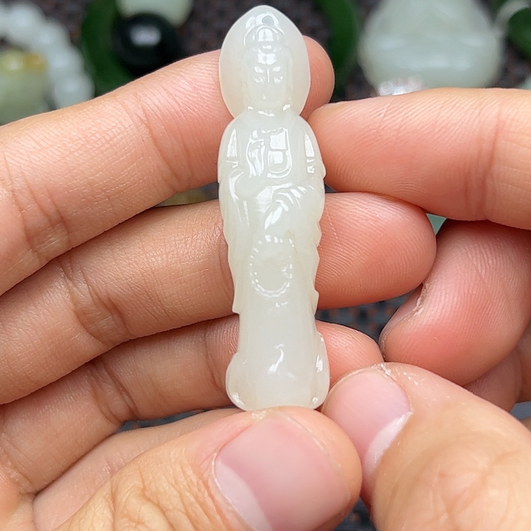 和田玉未镶嵌挂件