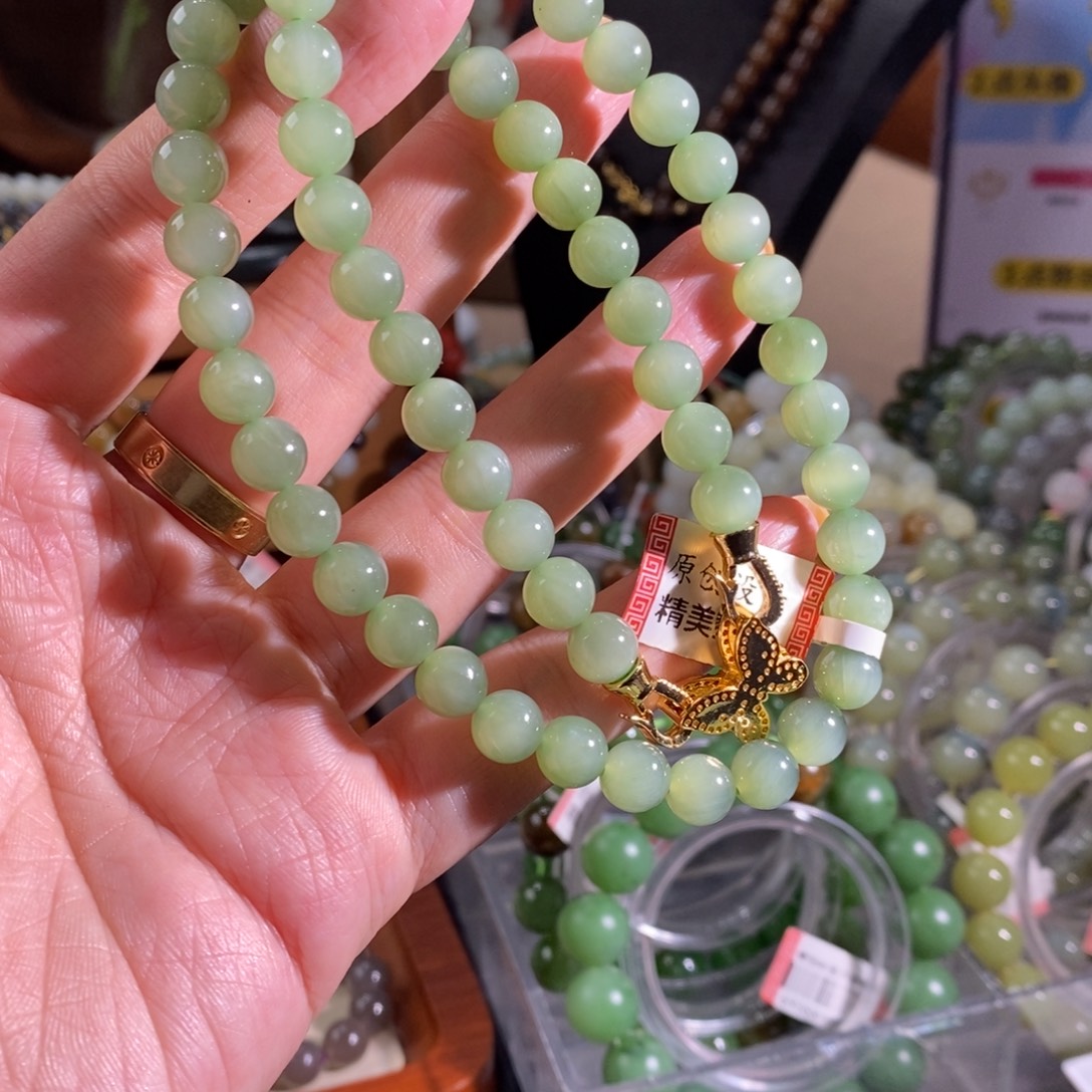 和田玉未镶嵌手链