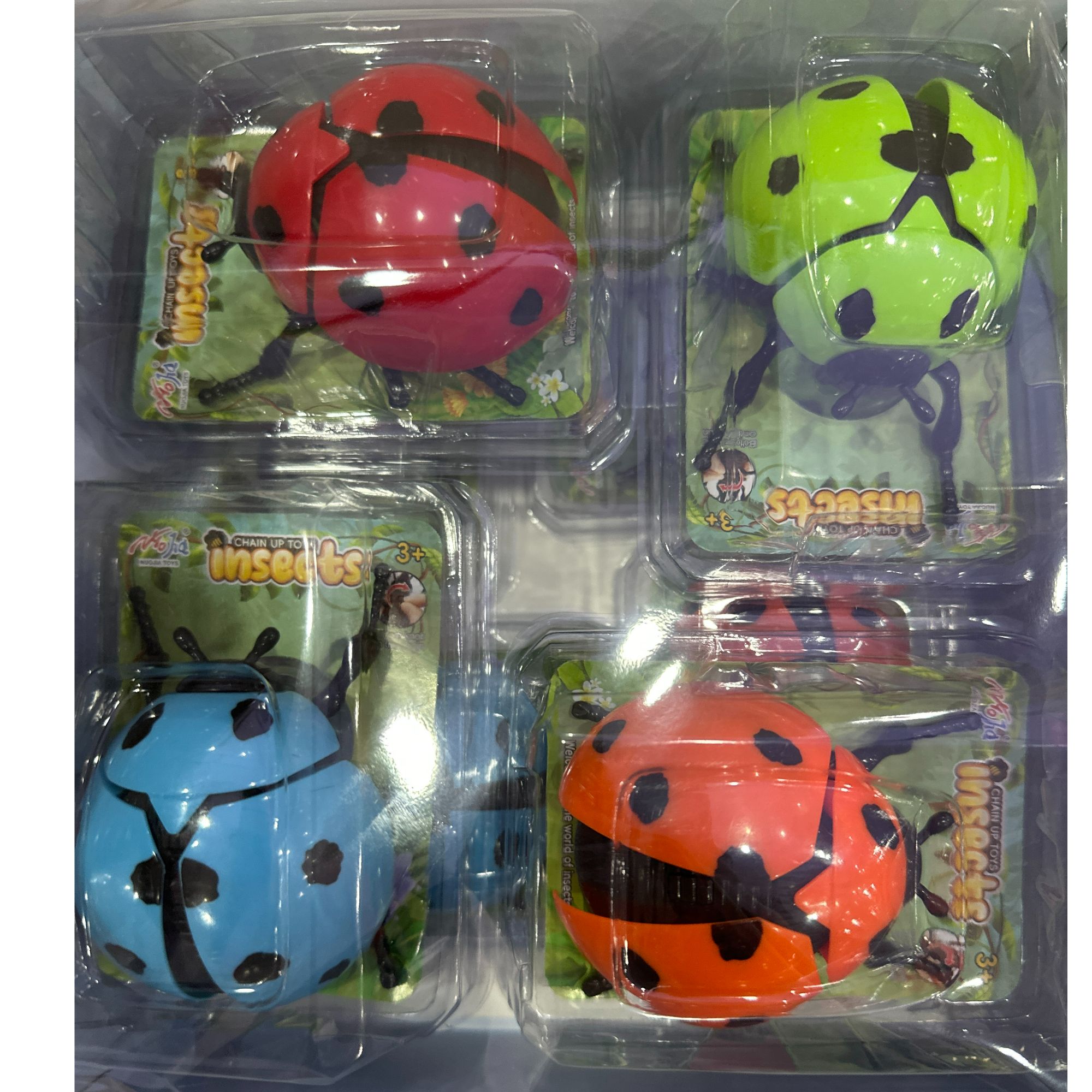 新款发条七星瓢虫仿真甲壳虫爬行昆虫玩具A-079