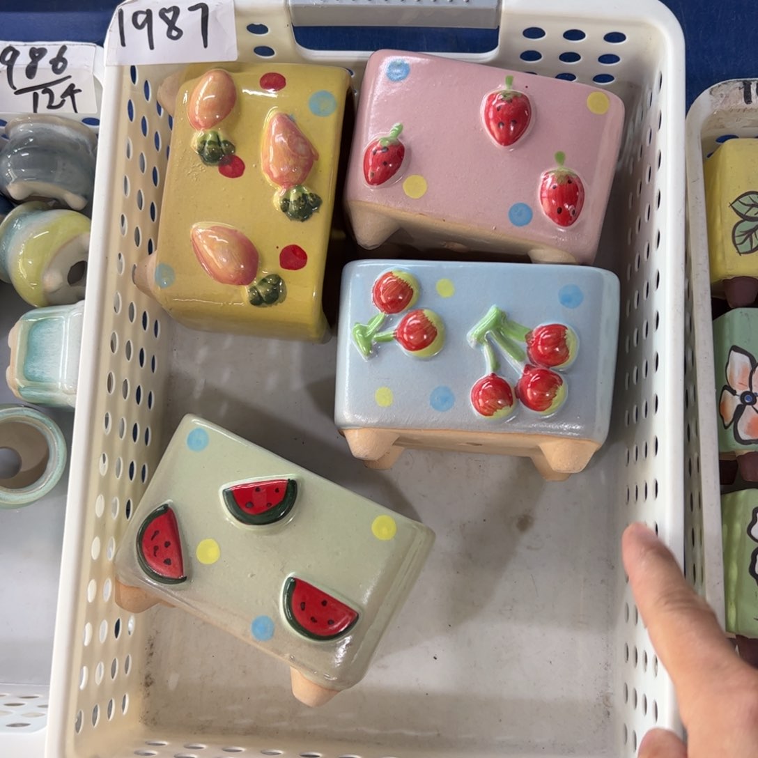 陶瓷陶瓷多肉花盆@@1987