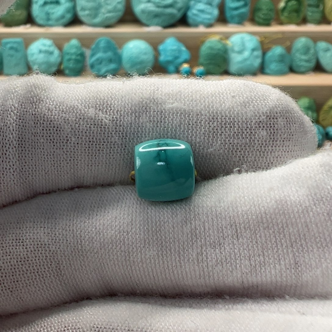 未镶嵌绿松石直切珠 8.2x7.6mm