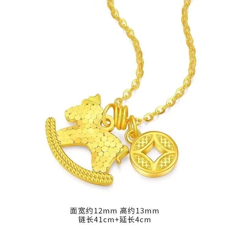 合金吊坠 马上有钱碎冰冰吊坠 新款定制款