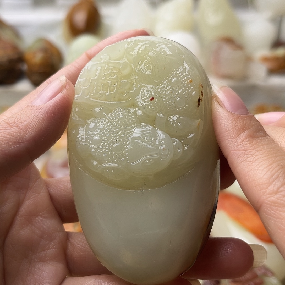 石材古青石不退换金蟾