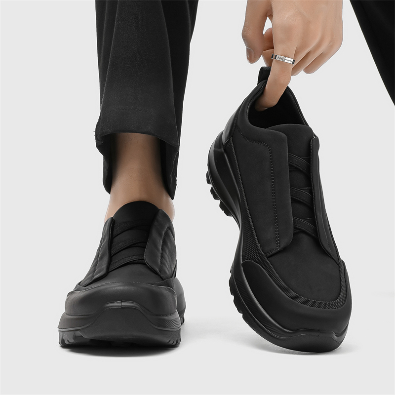 【Bing哥哥】男士商务休闲百搭休闲鞋纯色一脚蹬韩版男鞋