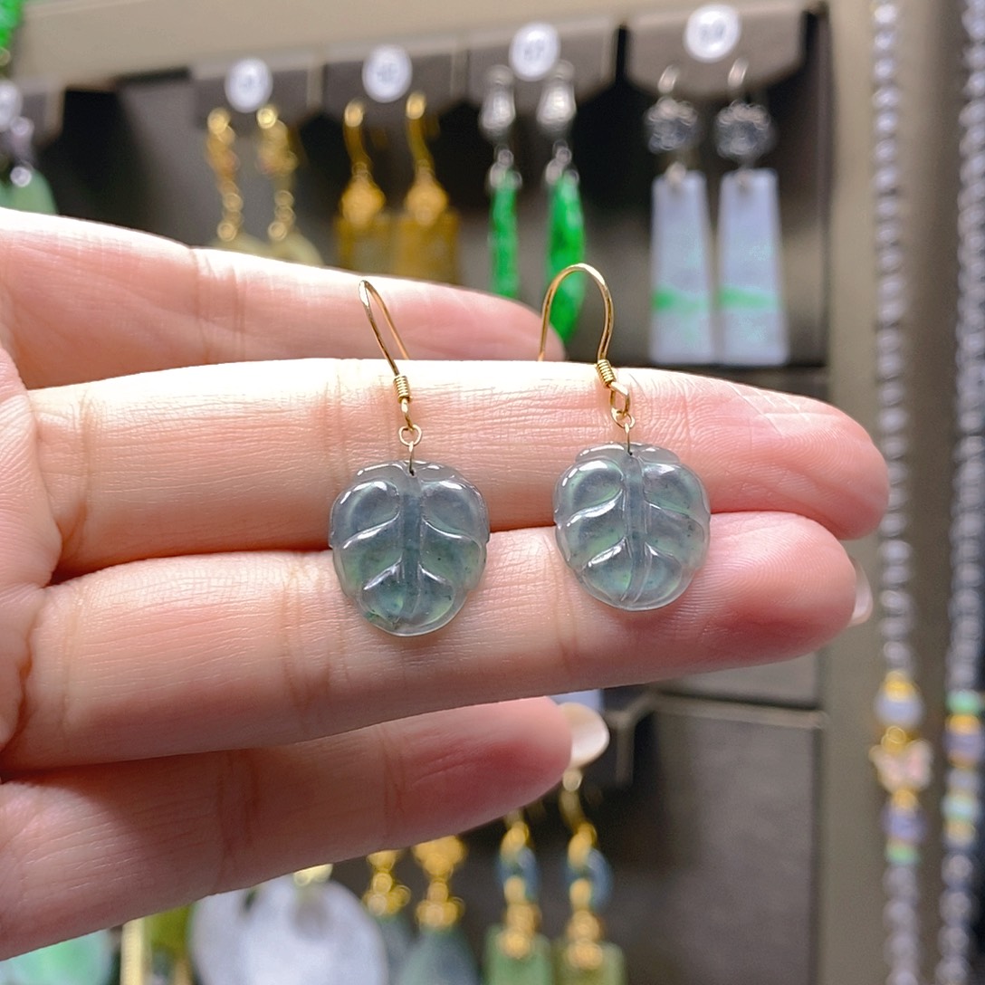 未镶嵌翡翠耳饰翡翠