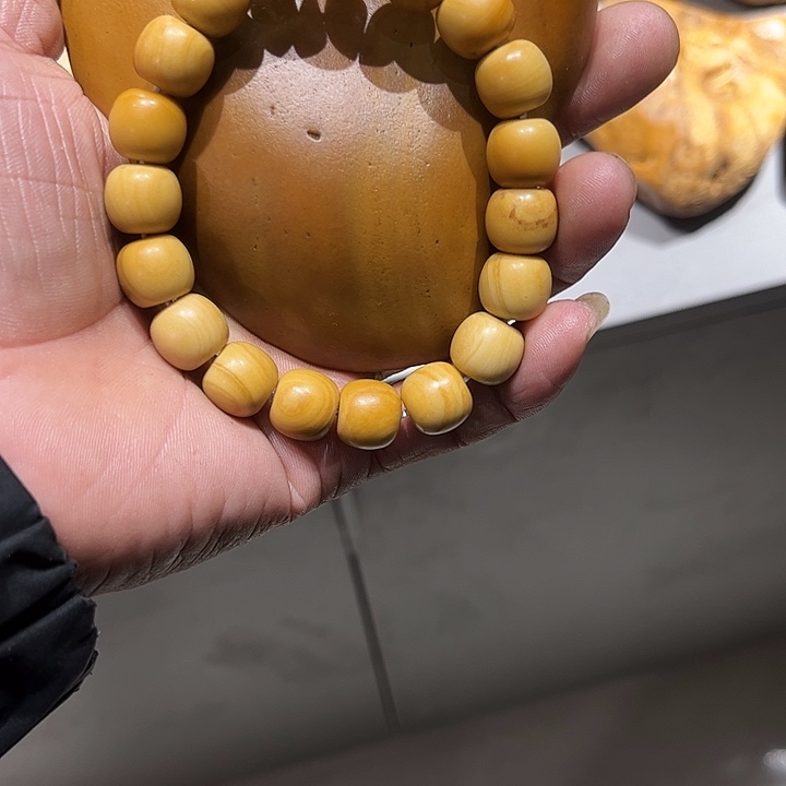 黄腊石盆景石观赏工艺串石