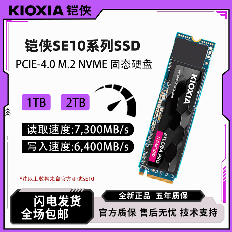 SE10带独立缓存电竞固态硬盘M.2PCLE4.0NVME高速SSD笔记本1T