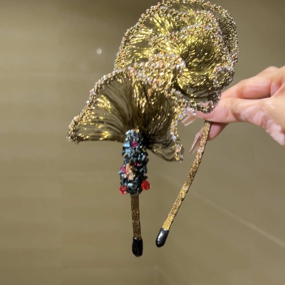 莫奈锦鲤原创微丝小金鱼发箍设计手工编织头饰