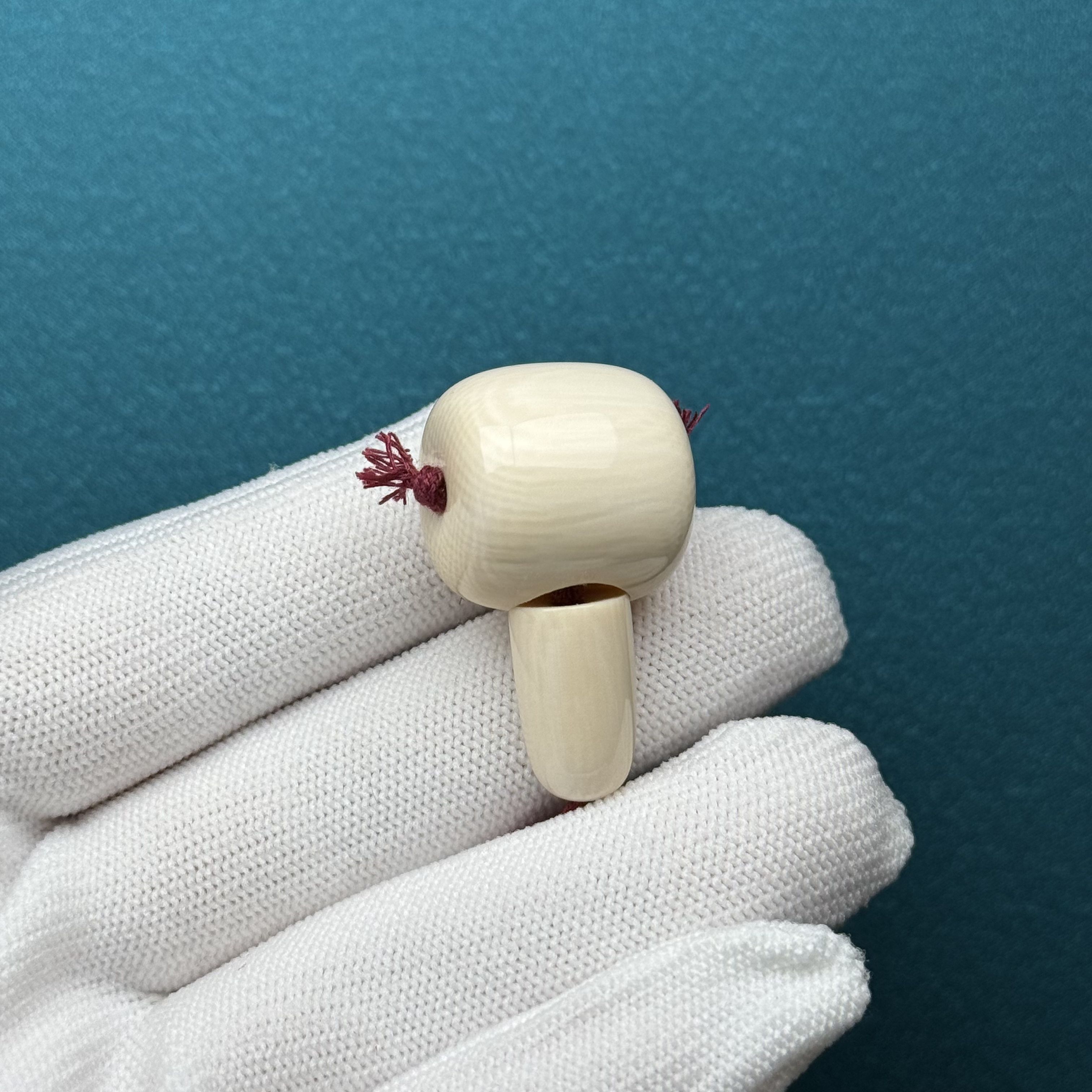 D48-13天然猛犸牙 藏式三通20*35mm一物一图假一罚四