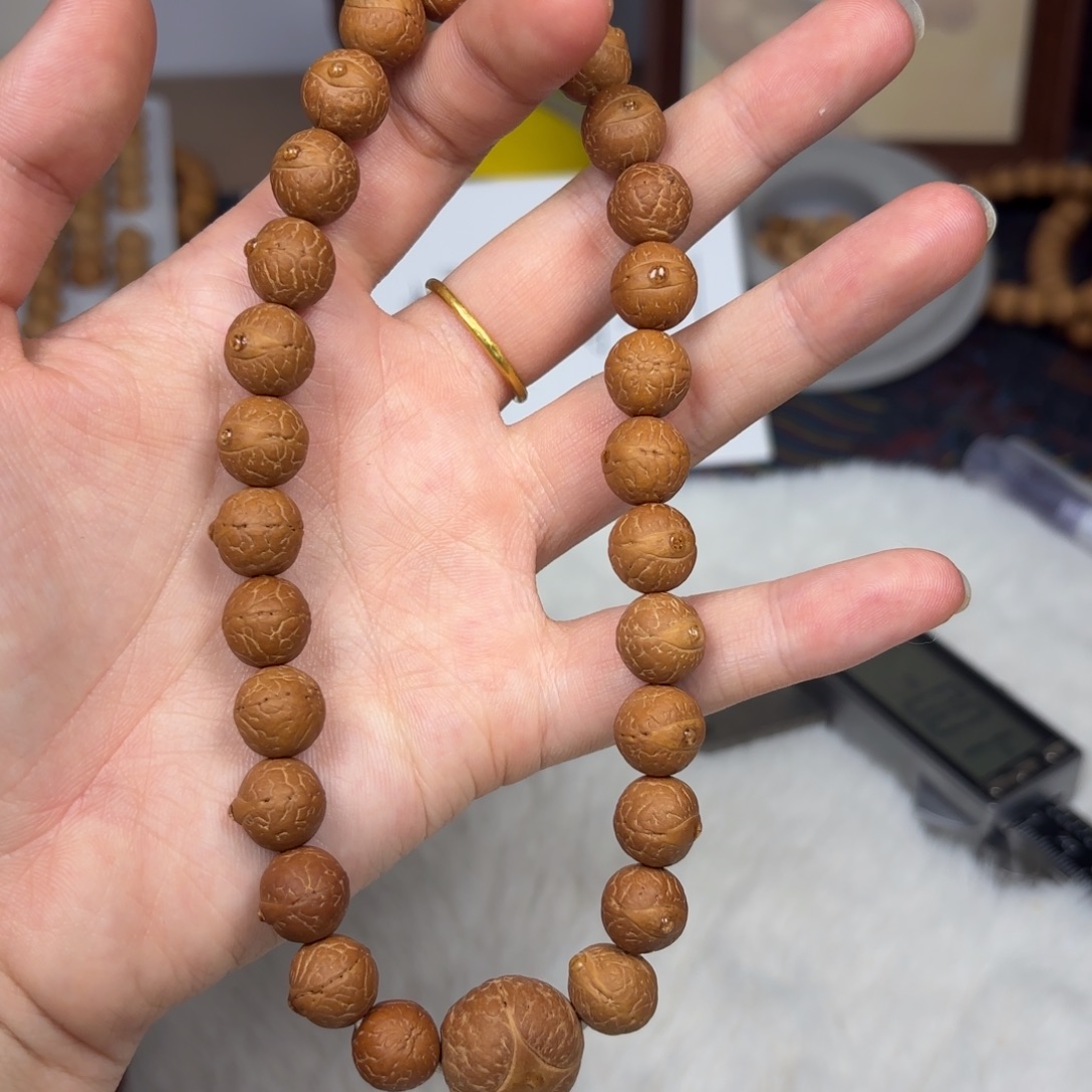 凤眼菩提吊坠10.5尺寸手持27颗