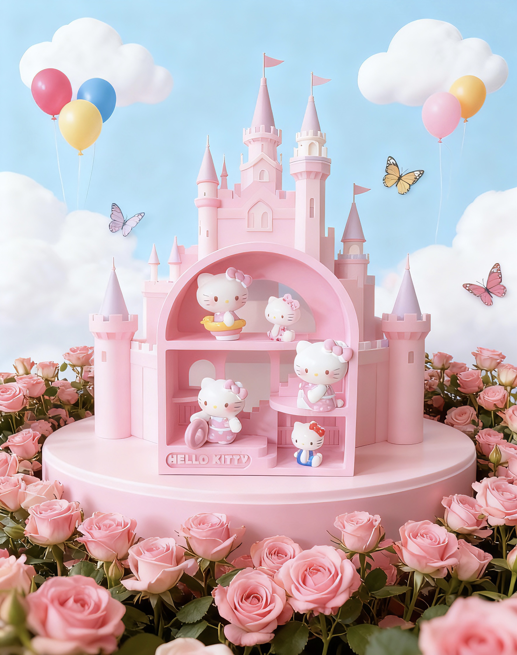 【小娇DIY】制作潮流夜光小饰品玩具可爱亲子摆件泳圈kitty