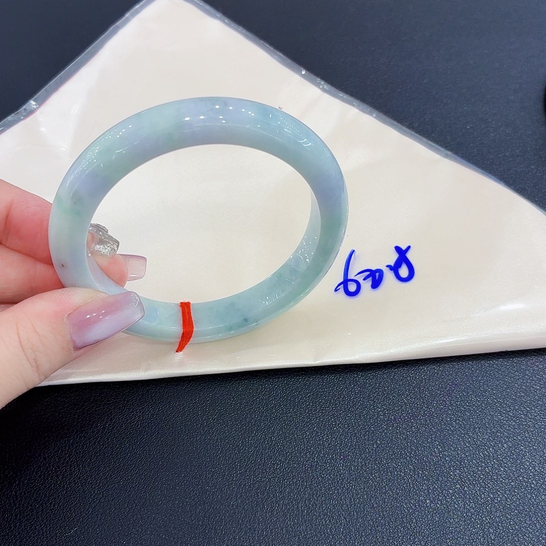 未镶嵌手镯翡翠天然缅甸翡翠手镯60.8