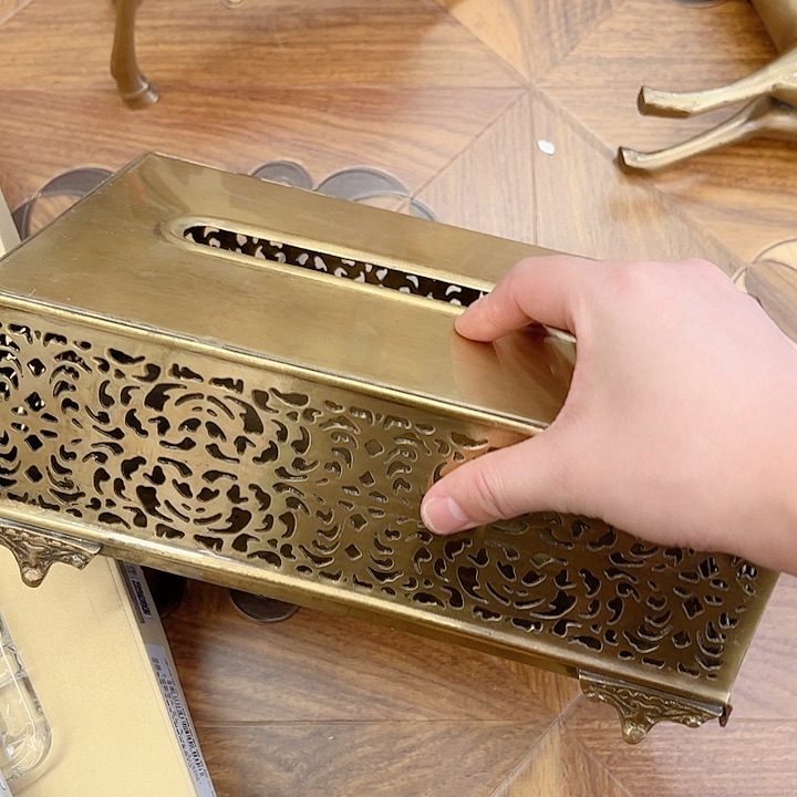 高货摆件纸巾盒绿植