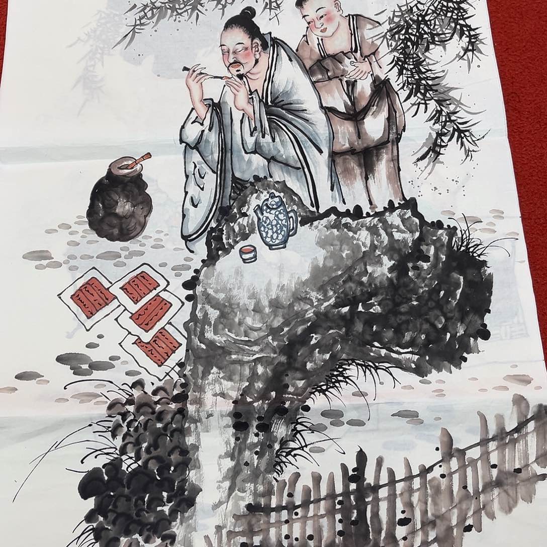 国画手绘国画作品