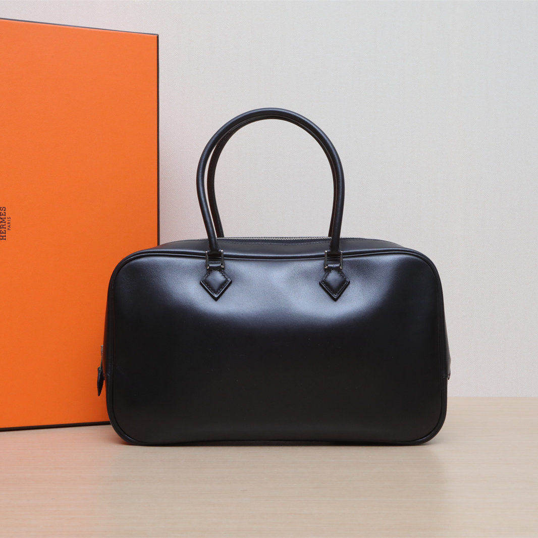 95新 Hermes/爱马仕 【娇】Plume 手提包 28 89黑色501464