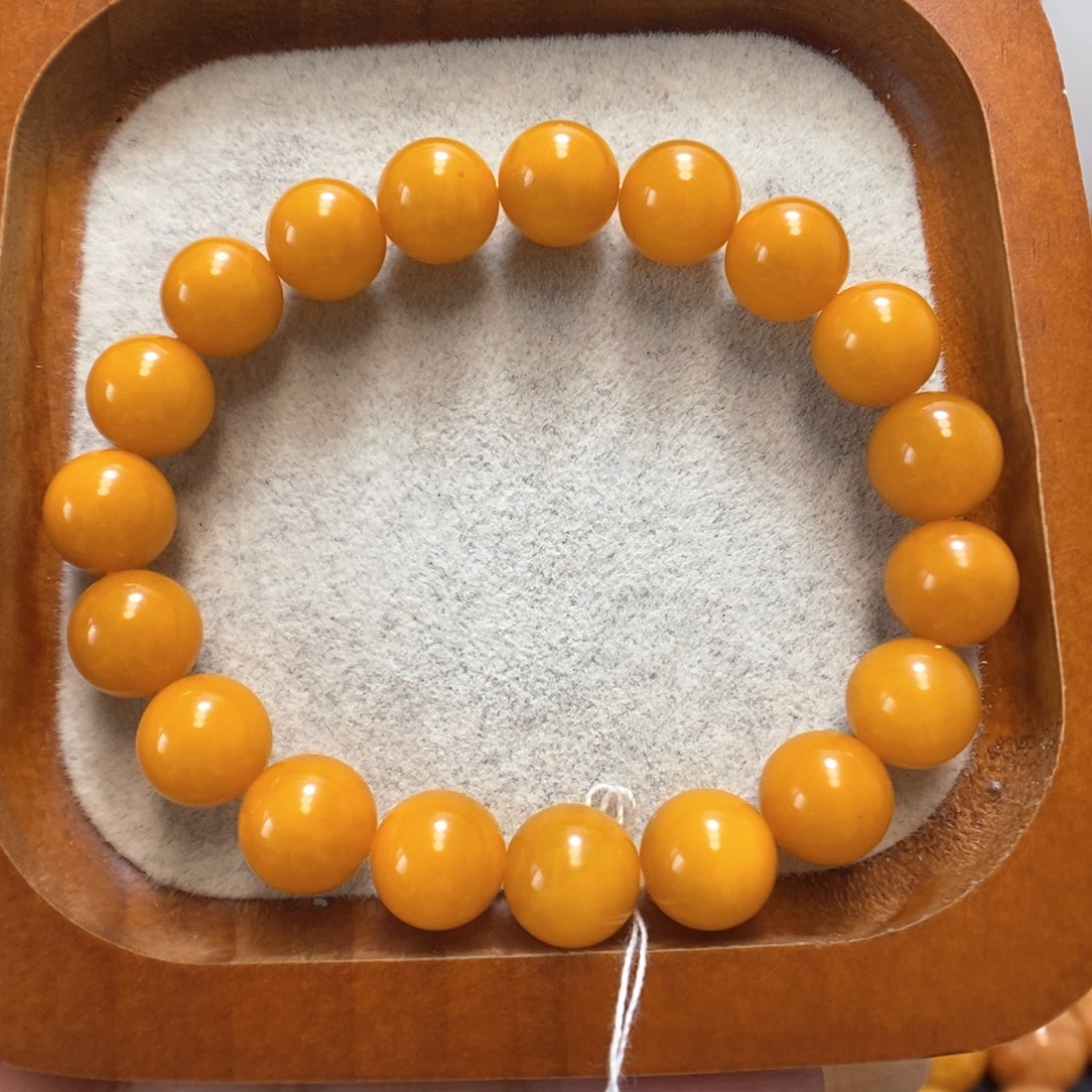未镶嵌蜜蜡手串蜜蜡