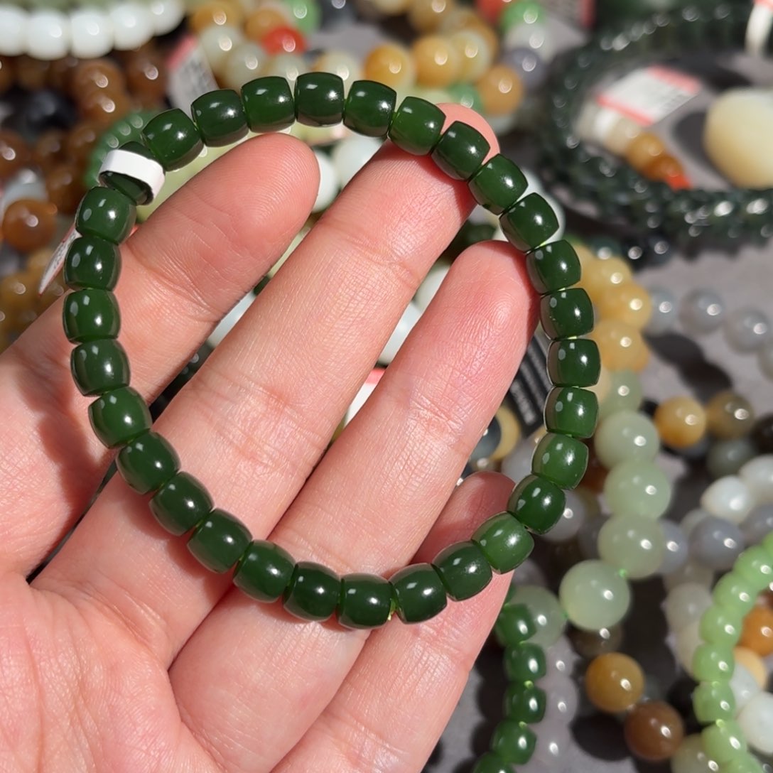 和田玉手串未镶嵌觉