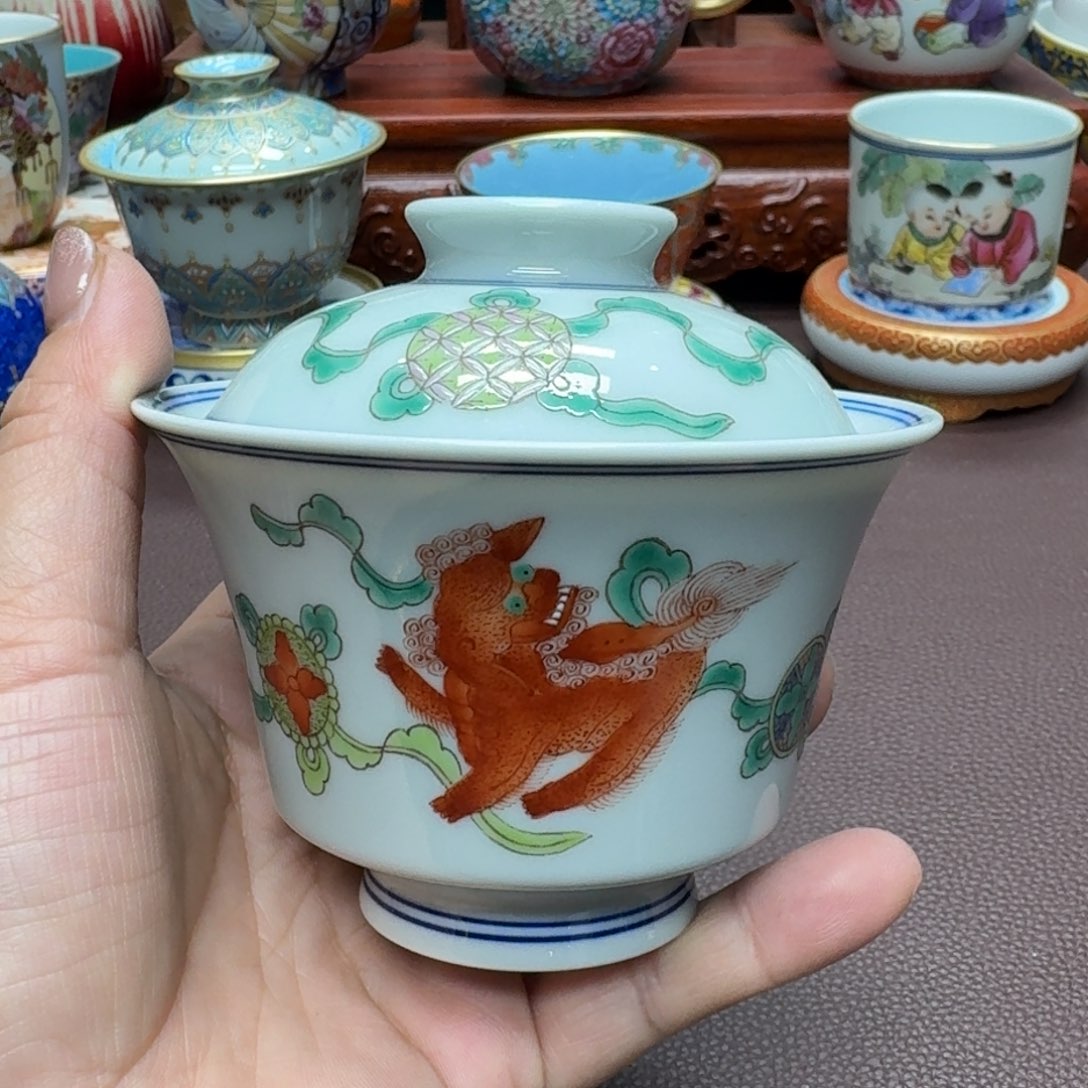 瓷片景德镇仿古手工制作精品展示