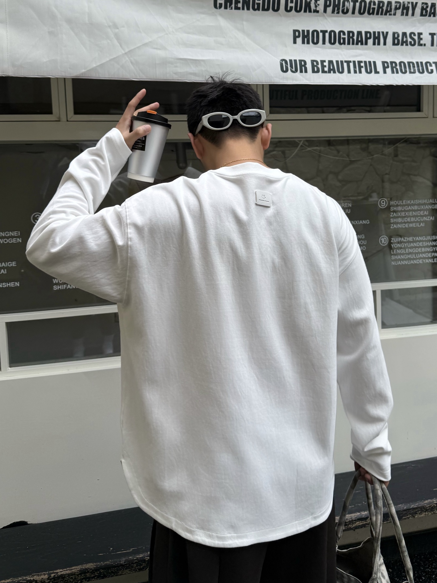 『GV』极简丝绒纯色长袖圆领卫衣式内搭633