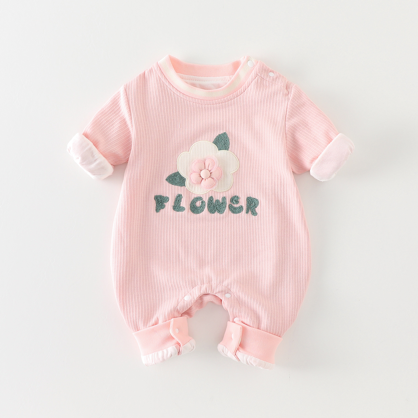 婴儿衣服秋装长袖卡通可爱连体衣爬爬服女宝宝春秋季外出服哈衣