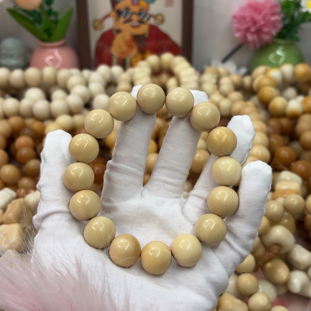 菩提根/象牙果吊坠16干磨瑕疵牙果圆珠839