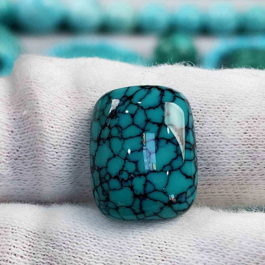 绿松石珠宝奇石未镶嵌花*精