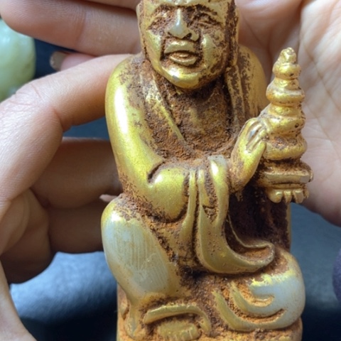 白玉菩提吊坠摆件