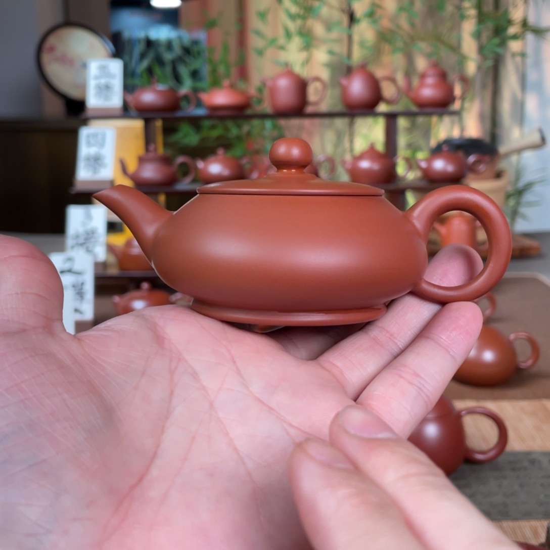 紫砂潮州手拉壶超薄明炉