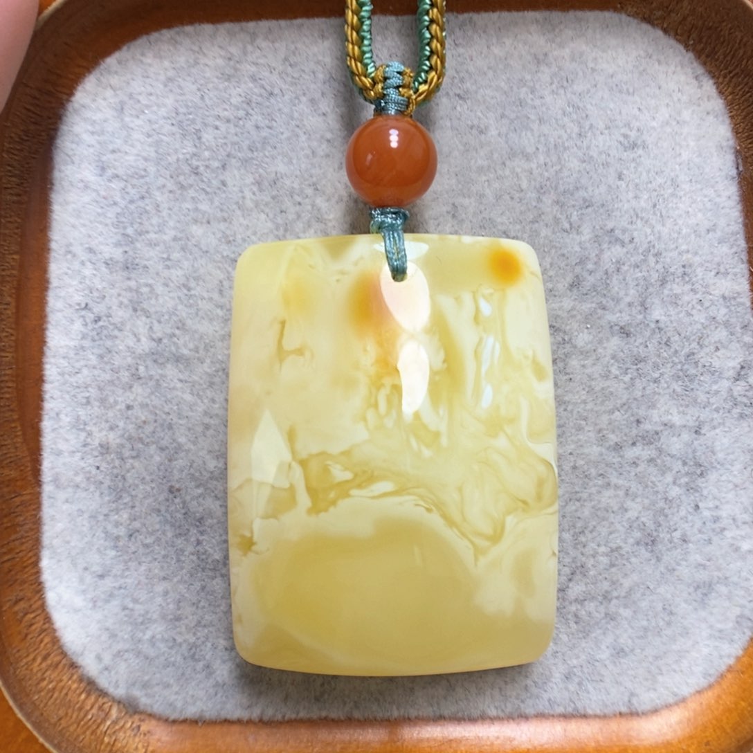 蜜蜡项链未镶嵌蜜蜡吊坠