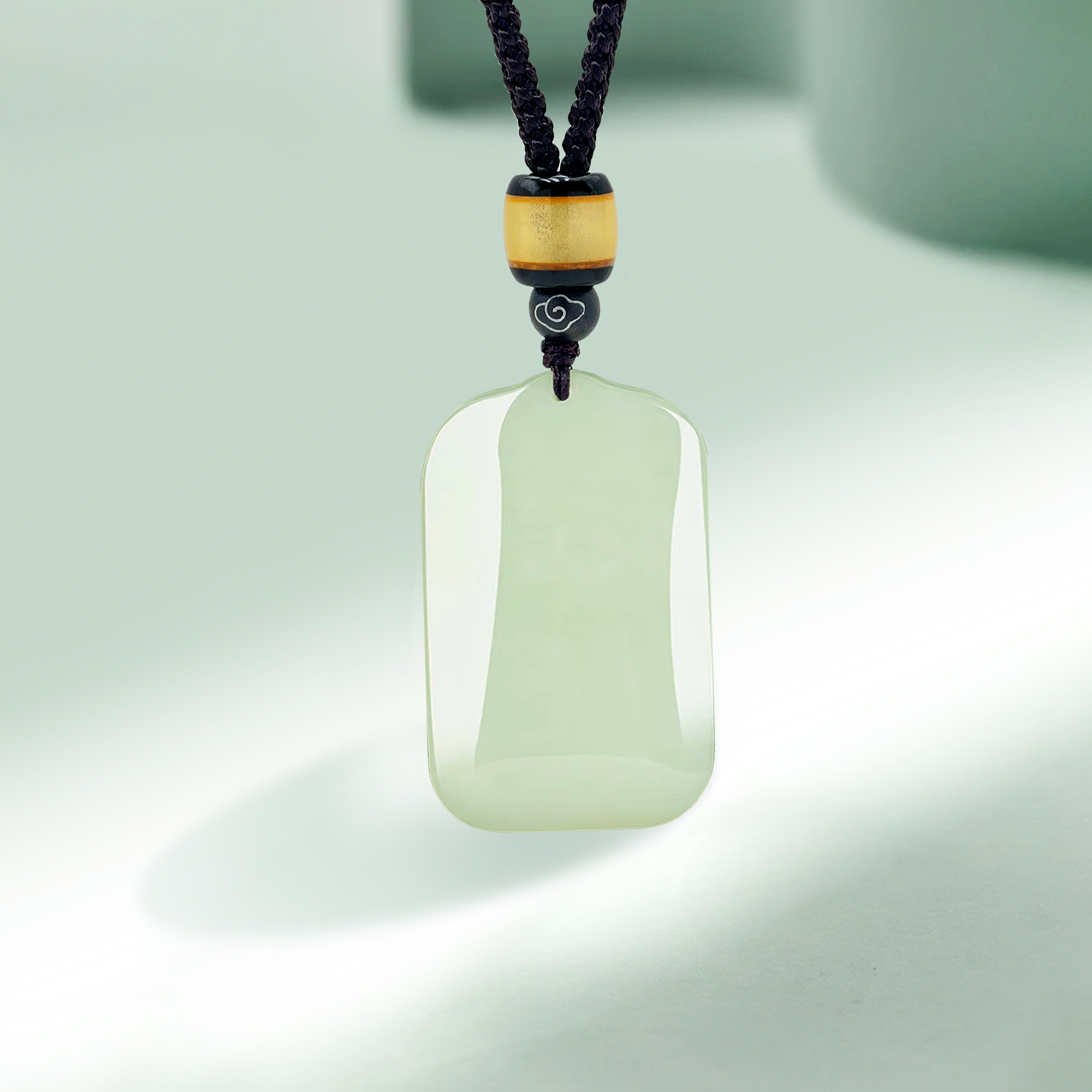 爱丽宫天然和田玉无事牌吊坠真品玉石直播 送老公男朋友礼物