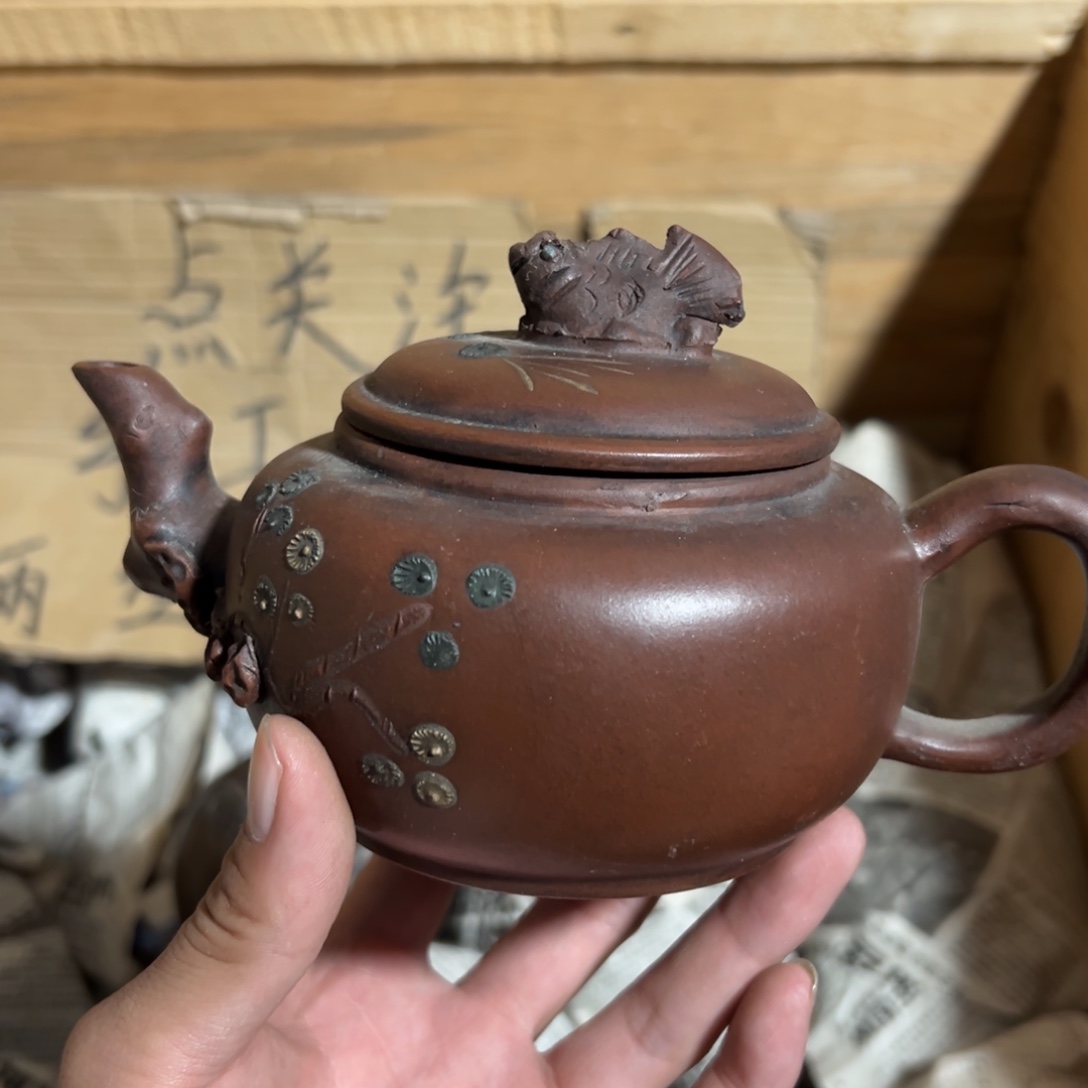 茶壶紫砂老厂紫砂壶一件！