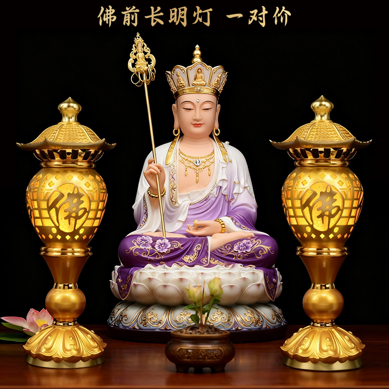 禅心莲灯宫灯神社灯长明灯莲花灯佛前供灯插电led神台灯供佛灯佛