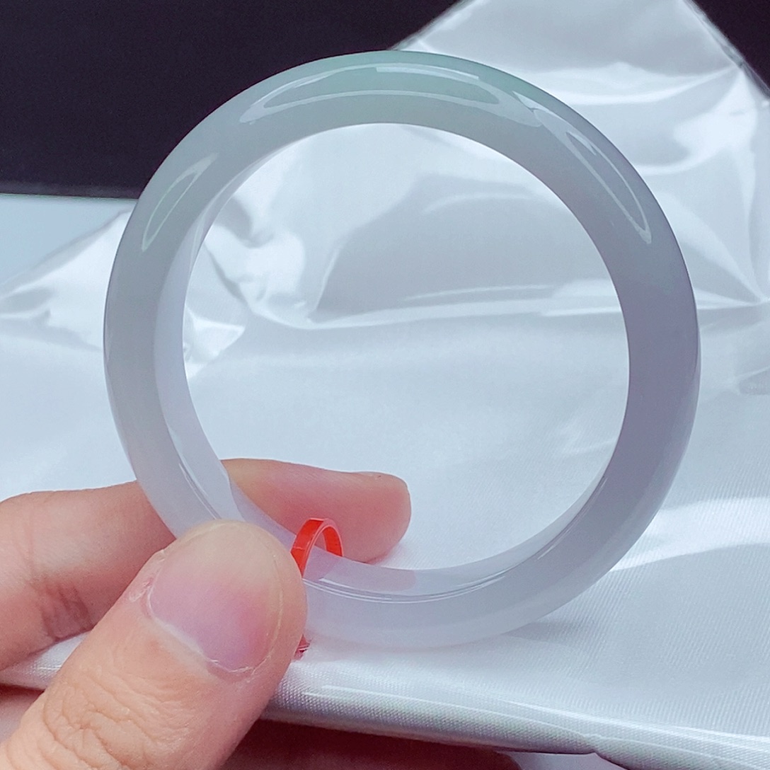 翡翠未镶嵌手镯51圈口