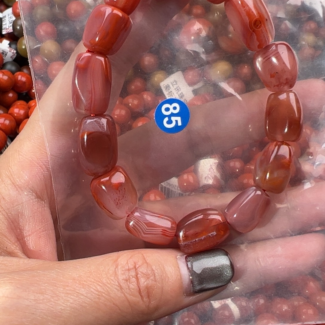 南红玛瑙合金手串