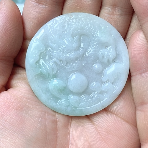 翡翠颈饰未镶嵌天然缅甸翡翠a货