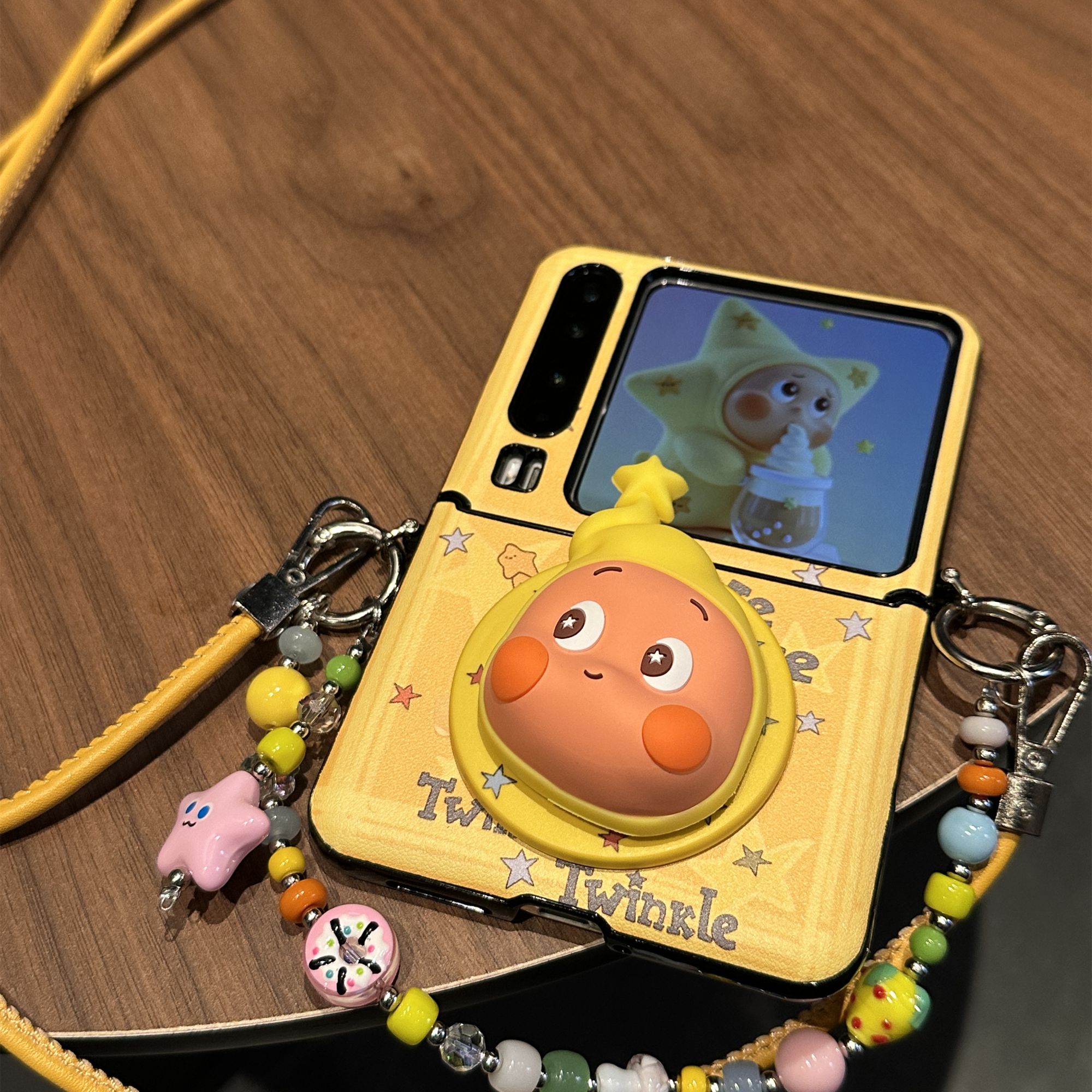 适用华为PuraX典藏版手机壳Pocket2折叠壳磁吸星星人创意可爱女款